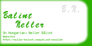 balint neller business card